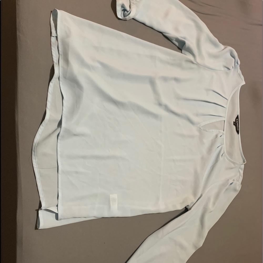 Light blue blouse
